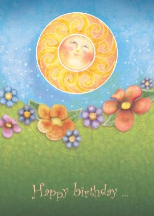 Sunshine Birthday Vertical Birthday Cards