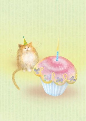 The Cat's Meow Vertical Birthday Cards