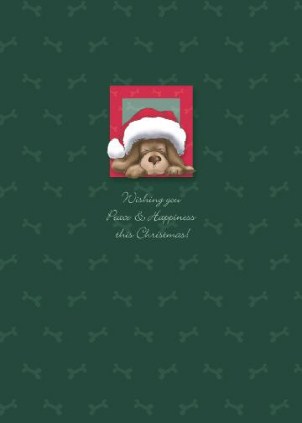 Puppy Love Christmas Vertical Christmas Cards