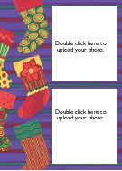 Festive Lineup Vertical Photo Holiday Cards