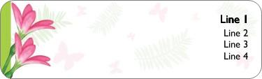 Blossoms of Gratitude Return Address Labels