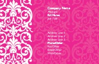 Elegant Pink Lace Recycled Business Cards
