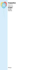 Party Poppers A4 Letterhead