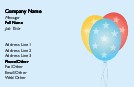 Party Poppers Full Colour Business Cards