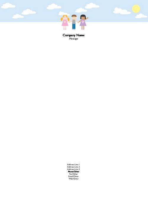 Forever Friends A4 Letterhead