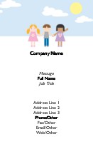 Forever Friends Recycled Business Cards