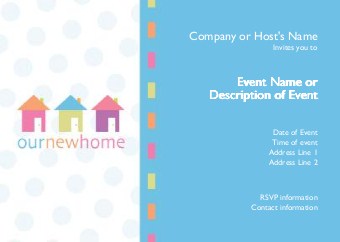Sweet New Digs Postcard Invitation-Standard