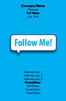Follow Me Full Colour Business Cards