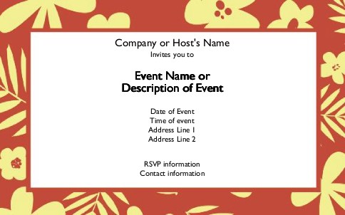 Hang Ten Postcard Invitation-Oversized