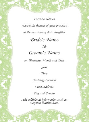 It's Only Natural Wedding Invitations