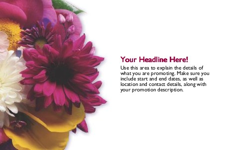 Blooming Big Full Colour Oversized Postcards