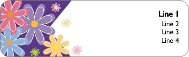 Bursting with Blooms Return Address Labels