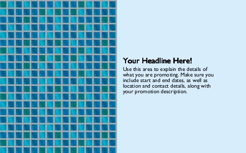 Ocean Tile Full Colour Oversized Postcards
