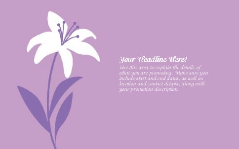 Signature Stem Full Colour Oversized Postcards