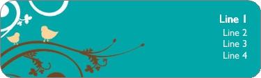 Twittering Birds Return Address Labels