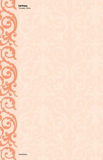 Elegant Coral Lace Large Note Pads