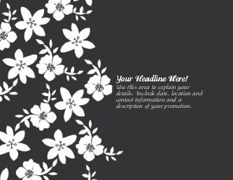 Chic Petals Large Magnets