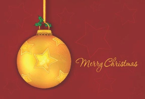 Dipped in Gold Personalised Christmas Cards