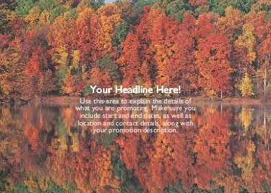 Fabulous Foliage Full Colour Standard Sized Postcards