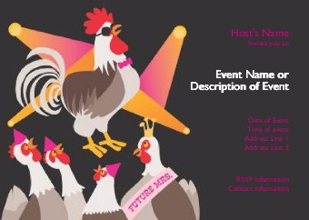 Hen Party Postcard Invitation-Standard