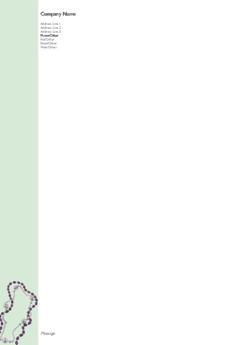 Need for Beads A4 Letterhead