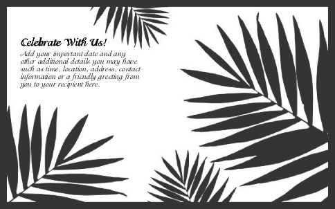 Passion Palms Oversized Save the Date  Postcards