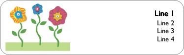 Delightful Trio Return Address Labels