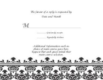Enchanted Evening Reply Cards