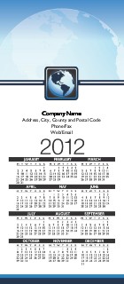 Global Reach Slim Calendar Magnets