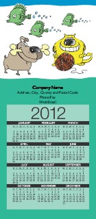 Mangy Menagerie Slim Calendar Magnets