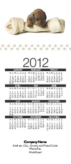 Puppy and Bone Slim Calendar Cards