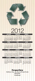 Recycle, Reduce, Reuse Slim Calendar Cards