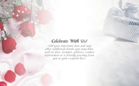 Ring Around the Roses Oversized Save the Date  Postcards