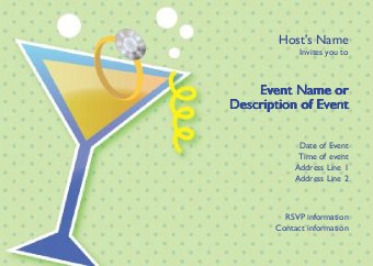 Ring-tini Postcard Invitation-Standard
