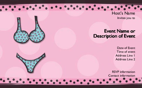 Take a Dip Postcard Invitation-Oversized
