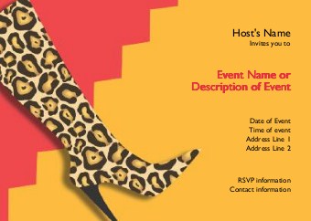 Wild Night Postcard Invitation-Standard