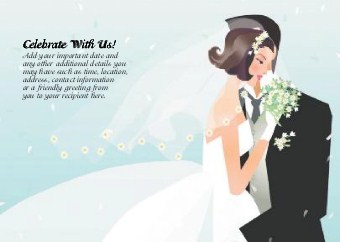 Brunette Bride Standard Sized Save the Date Postcards