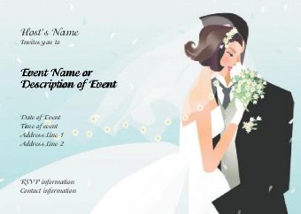 Brunette Bride Postcard Invitation-Standard
