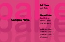 Pink 'n Pretty Full Colour Magnetic Business Cards