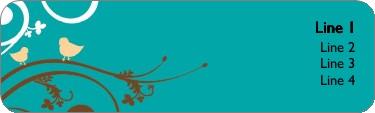 Twittering Birds Return Address Labels