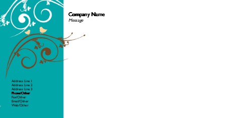 Twittering Birds Full Colour Compliment Slips