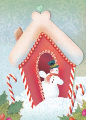 Cool Reception Vertical Christmas Cards