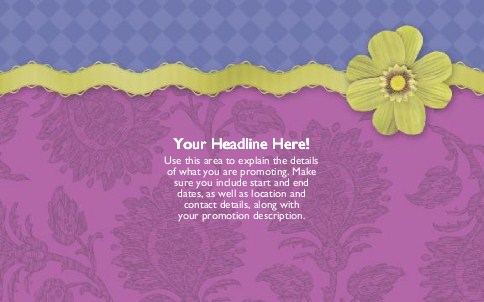 Feminine Charm Full Colour Oversized Postcards