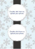 Formal Flakes Vertical Christmas Cards