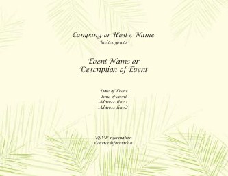 Tropical Vows Hen Night Invitations