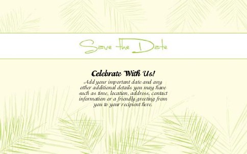 Tropical Vows Oversized Save the Date  Postcards