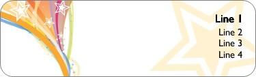 An Array of Stars Return Address Labels