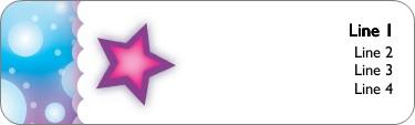 Bubbling with Stars Return Address Labels
