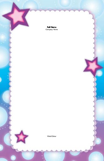 Bubbling with Stars Large Note Pads