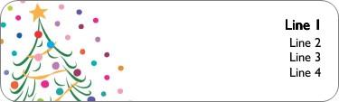 Trendy Trees Return Address Labels
